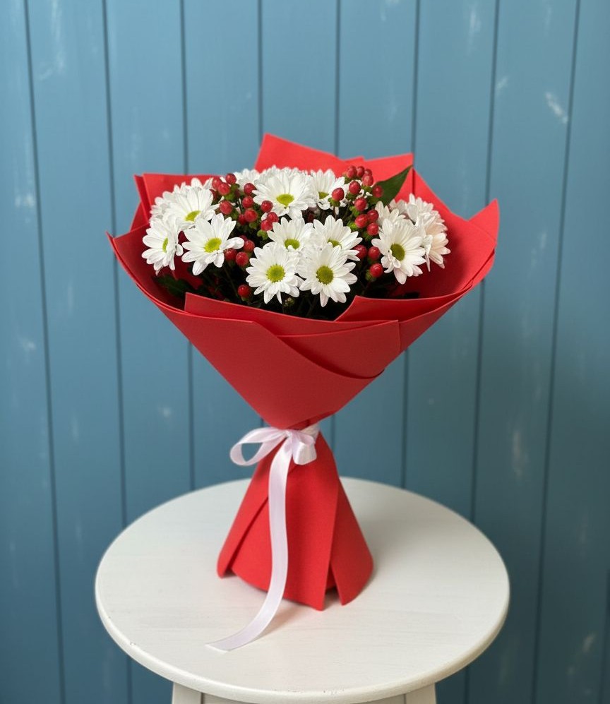 Букет цветов из: Хризантемы в Светлом Саратовской области