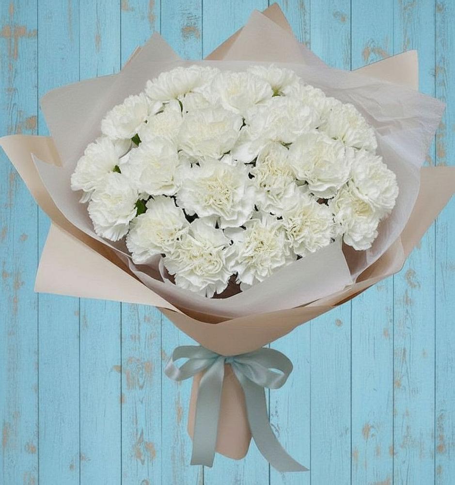 Букет цветов из: Гвоздики в Светлом Саратовской области