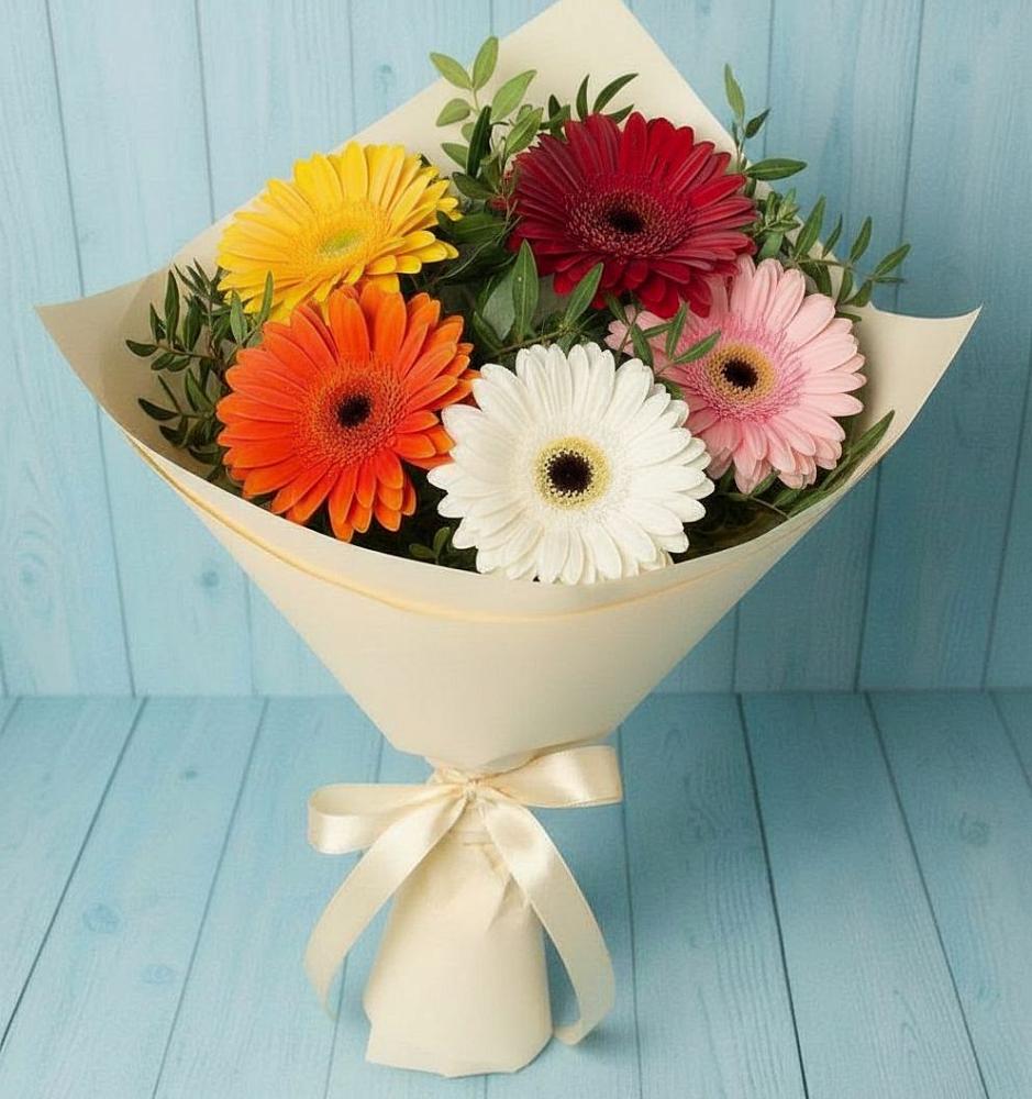 Букет цветов из: Герберы в Светлом Саратовской области