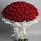 Букет 101 Красная роза Блэк Мэджик в Светлом Саратовской области