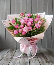 Букет Розовый кустик в Светлом Саратовской области