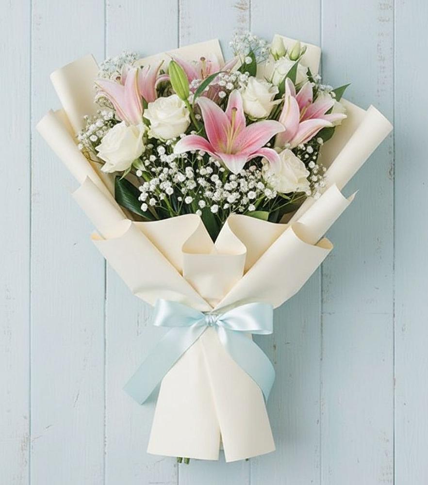 Букет цветов из: Лилии в Светлом Саратовской области