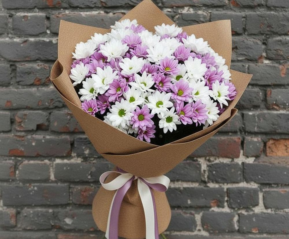 Букет цветов из: Хризантемы в Светлом Саратовской области