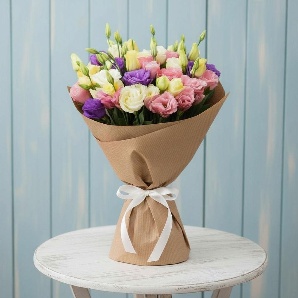 Букет цветов из: Лизиантусы в Светлом Саратовской области