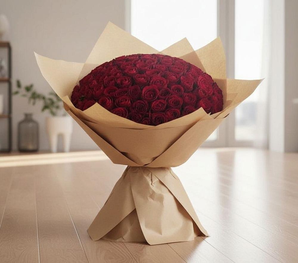 Букет 101 Красная роза в Светлом Саратовской области