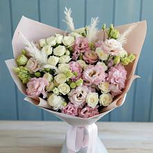Букет цветов из:  Альстромерии и Розы в Светлом Саратовской области