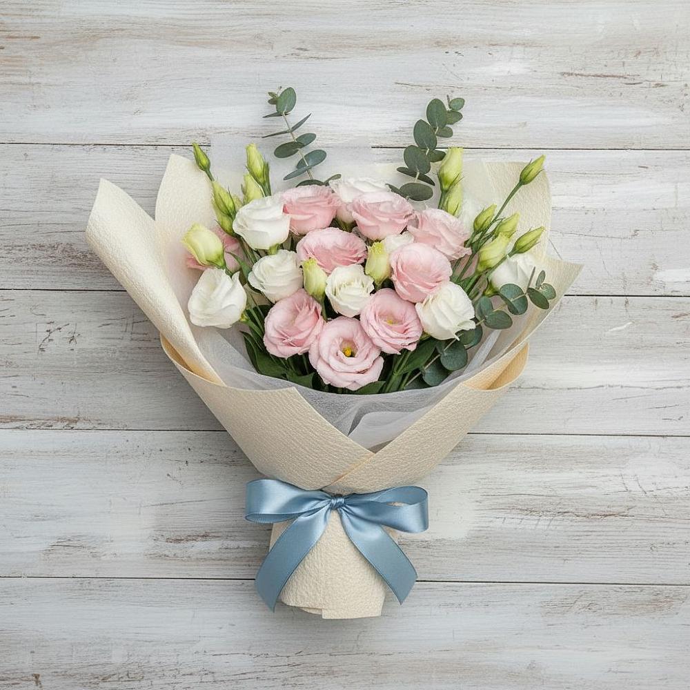 Букет цветов из: Лизиантусы в Светлом Саратовской области